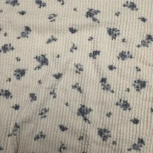 Originality Floral Print Textured Knit Cropped Long‎ Sleeve Sweater Top Size S thumbnail 2