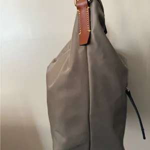 DOONEY & BOURKE WAYFARER BAG TAN HOBO BOHO 12x13”‎ 10” Handle Drop T thumbnail 5