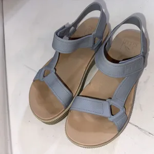 Reef Water Vista Higher Platform Sling Back Periwinkle Tan Sandals Womens Size 7 thumbnail 3