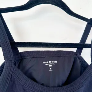Year of Ours | Revolve Thermal‎ Active Waffle Black Bralette in Size Small thumbnail 5