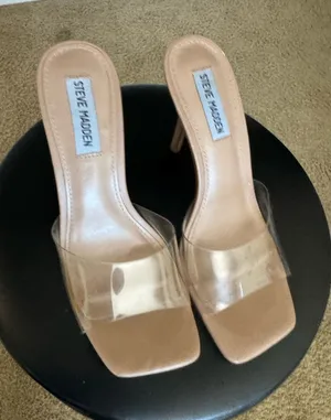 Steve Madden Signal Heels - Clear thumbnail 1