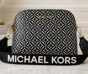 Michael Kors Cindy Saffiano Leather Crossbody Bag Logo Strap NWT thumbnail 1