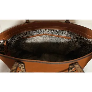 Women’s Light Brown Tote and Smaller Handbag Set‎ Animal Print thumbnail 4