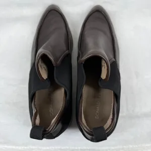 Donald Pliner‎ Benson Dark Brown Leather Block Heel Ankle Booties Womens 8.5 M thumbnail 7