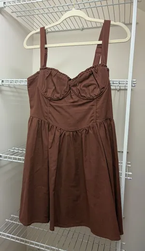 Brown Princess Polly Mini Dress thumbnail 1