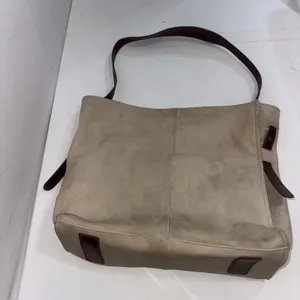 HOBO International Leather Western Beige & Brown Slouchy Tote Bag Purse Handbag thumbnail 9