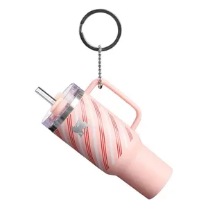 Stanley nwt Ornament Keychain Strawberry Cream Twist thumbnail 3