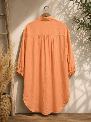 Young Fabulous and Broke Sailboat Linen Shirt Dress Sz M thumbnail 3