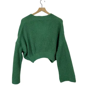 Petal & Pup Brinley Crop Sweater - Green - Large thumbnail 3