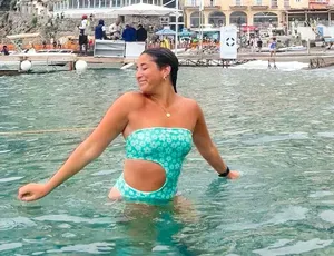 One Piece Blue Floral thumbnail 1