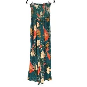 Patrons of Peace Hacienda Strapless Jumpsuit Birds of‎ Paradise Small GUC thumbnail 3
