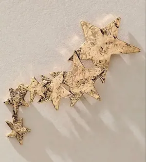 Free People Shooting Stars Brooch Gold NWT thumbnail 1