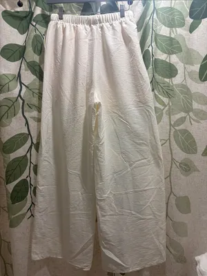 HYFVE Women's Wide Leg Pants in Cream thumbnail 3