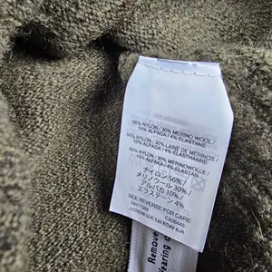 J. Crew Olive Green Alpaca Blend V-Neck Long Sleeve Pullover Sweater Size S‎ thumbnail 7