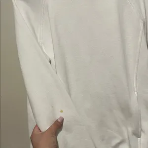 Lululemon White Cowl Neck Sweatshirt Pullover size 8 thumbnail 5