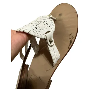 Jack Rogers Georgica‎ white sandals size 9 thumbnail 3