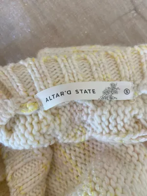 Altar’d State Cropped Open Back Sweater thumbnail 4