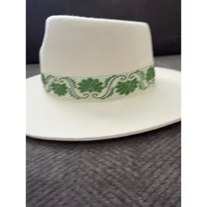 NWT Lack Of Color IVY BEVERLY Australian Wool Hat | Ivory & Green Large thumbnail 11