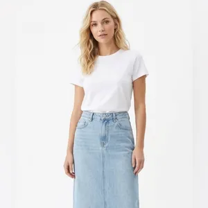 Denim maxi skirt size large thumbnail 6