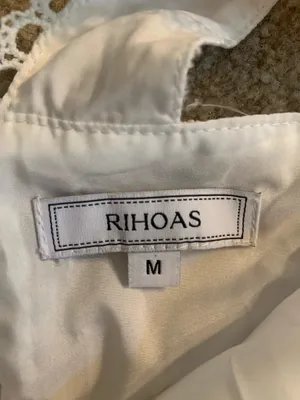 Rihoas White Midi Dress Size M thumbnail 2