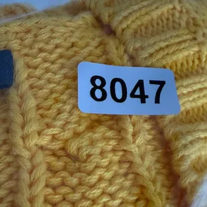 Ralph Lauren Sport Pony Logo Yellow Cable Knit V-Neck Cotton Sweater Sz‎ Large thumbnail 8
