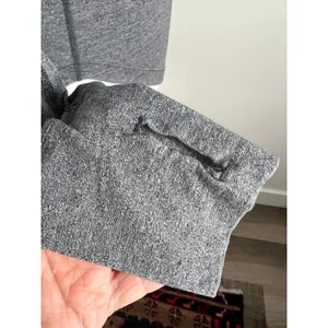 Lululemon Gray Long Sleeve Athletic Top Thumbholes V Neck Women's thumbnail 6