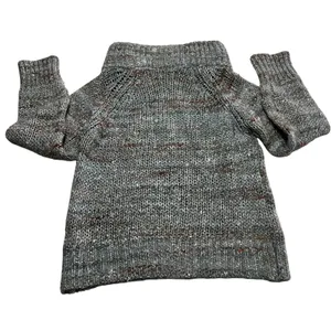 Alpaca Wool Blend Knit Sweater‎ Oversized Chunky Cowl Neck Made in Italy thumbnail 7