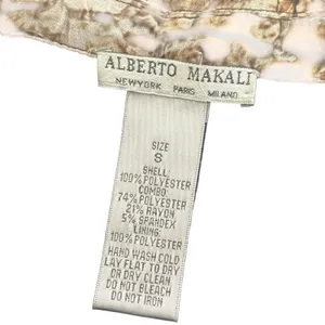 Alberto Makali Moto‎ Biker Jacket Size S Brown Brick Zip Crinkled Statement thumbnail 8