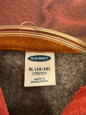 Old Navy Grey/Orange Hoodie thumbnail 3