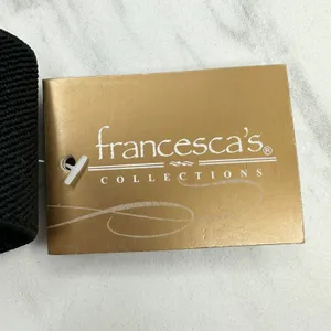 NWT Francesca's Beaded Bow Stretch Cinch Belt Small/Medium (S/M) Black ✨ thumbnail 13