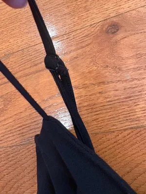 Forever 21 Black Mini Dress Small Strappy Plunge Little Black Dress Party HOCO thumbnail 5