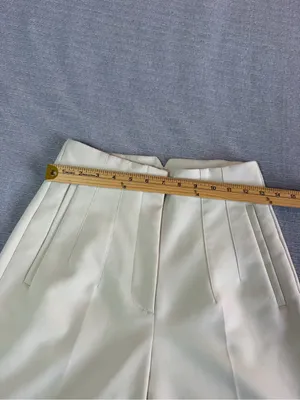Zara Ivory High-Waist Tailored Trousers thumbnail 4
