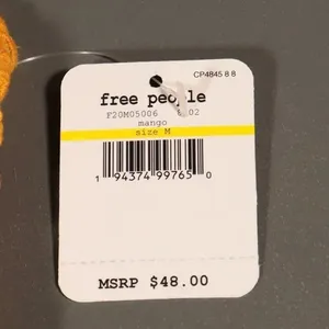 Free People Carina Bralette / Crop Top in Mango thumbnail 8