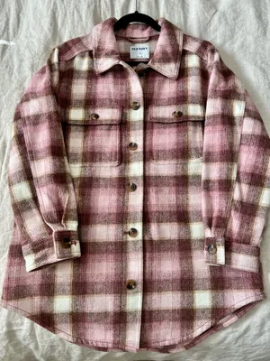 Plaid Flannel Utility Shacket thumbnail 2