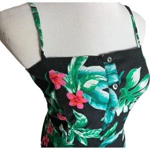 Womens Hollister Tropical Palm Print Sleeveless Dress - Sz M thumbnail 5