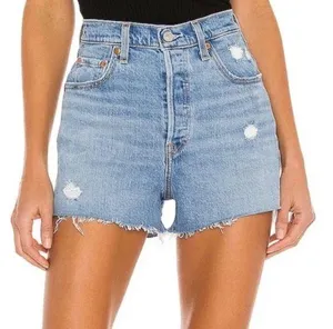 Levi's Ribcage Jean Shorts Sz 25 thumbnail 1