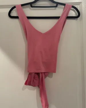 Le Lis Pink Wrap Top thumbnail 1