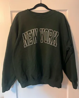 New York Crewneck Green Size M thumbnail 1