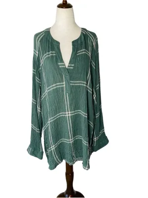 JANE & DELANCEY Plaid Top thumbnail 2