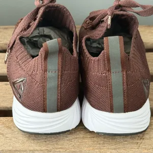 PEAK Tennis Shoes Size 7 Brown Lightweight Walking Slip-on Running‎ shoes A24 thumbnail 8