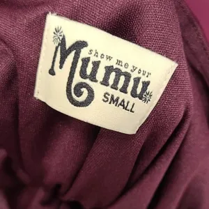 Show Me Your Mumu Dress Small Kendall Maxi Chiffon‎ Sleeveless in Burgundy thumbnail 4