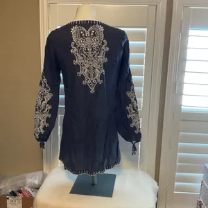 Embroidered Dress Blue Size M thumbnail 3