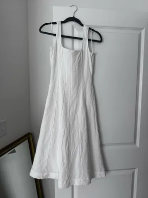 French Connection White linen dress thumbnail 3