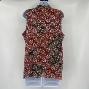 Cato Lace Babydoll Womens Shirt Sz XL Brown Ruffle Boho Y2K Romantic Floral Fall thumbnail 6