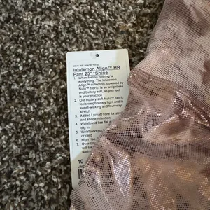 Lululemon Align High-Rise Pant 25" *Shine Sz‎ 10 Diamond Dye Misty NEW thumbnail 5