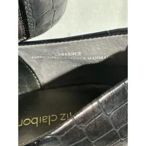 Woman’s Liz Claiborne Lawrence 8.5 Brown Zip Back Heel Ankle Bootie thumbnail 7