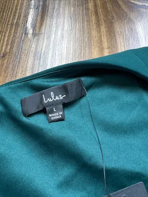 Lulus Revel in the Moment Emerald Green One-Shoulder Maxi Dress Size Large NWT thumbnail 12