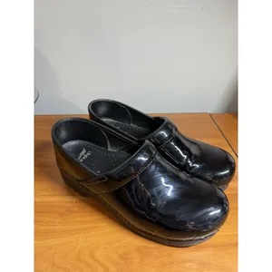 Dansko Professional Leather Clogs Black Patent Womens 43 Career Non Slip‎ thumbnail 5
