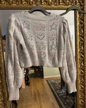 Loveshackfancy Lata Cropped Cardigan small thumbnail 5