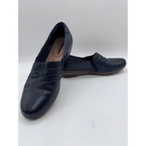 Clarks‎ Loafers Women's Collection Cushion Soft Navy Blue 7.5M thumbnail 6